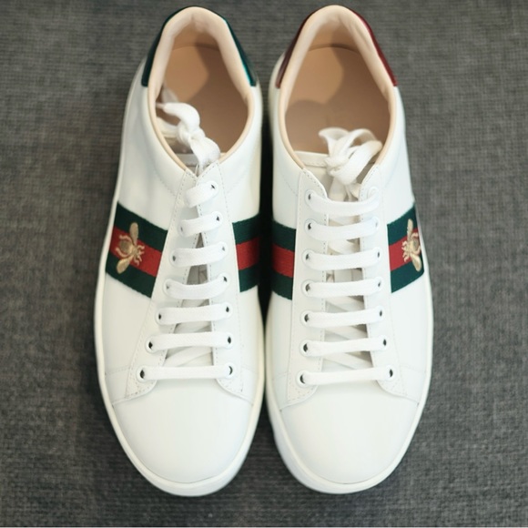 💯 Authentic Gucci Ace Embroidered Platform Sneaker - Picture 5 of 11